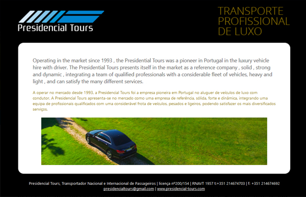 Presidencial Tours - Newsletter 1